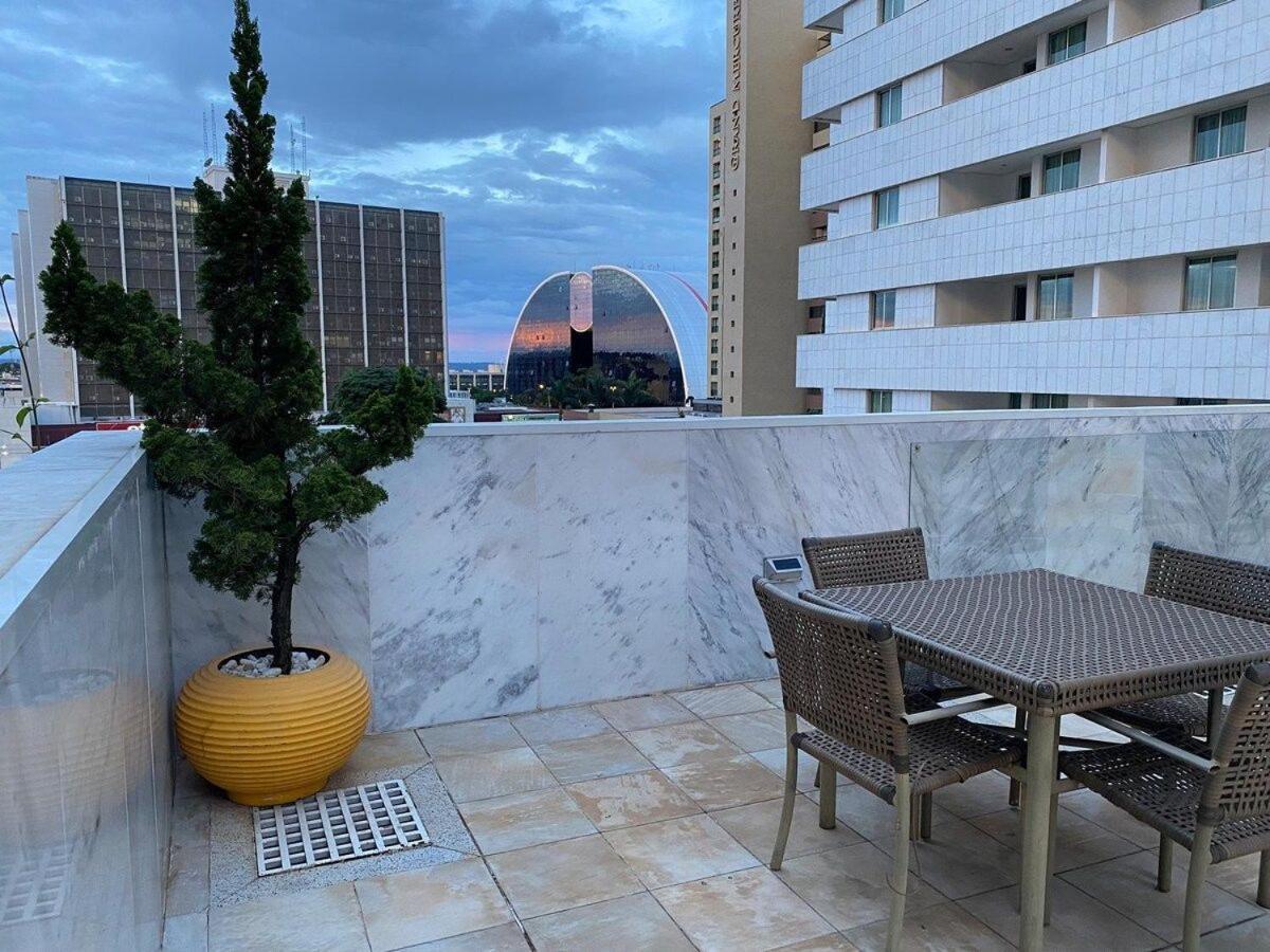 Flat encantador no 11º com vista pra torre de TV Brasília Exterior foto