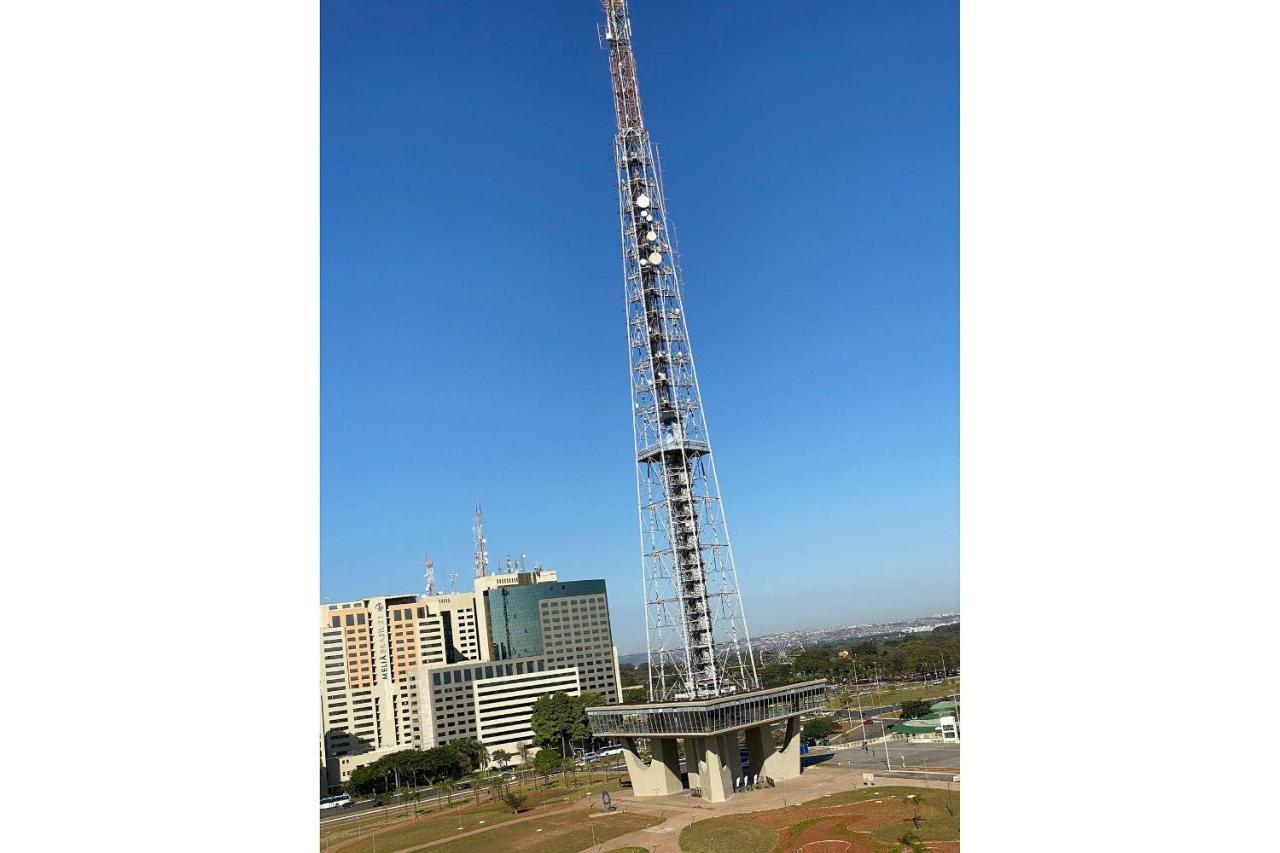 Flat encantador no 11º com vista pra torre de TV Brasília Exterior foto